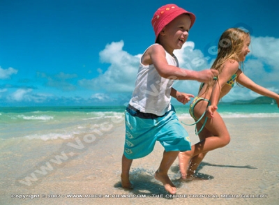 four seasons resort mauritius at anahita kids at the beach watermark view
