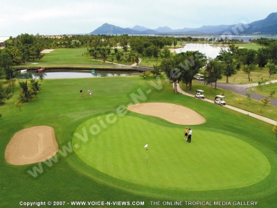 paradis hotel & golf club mauritius green view of the golf course
