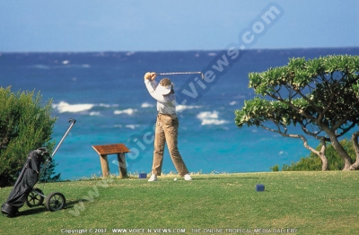 shandrani resort and spa hotel mauritius golfer

